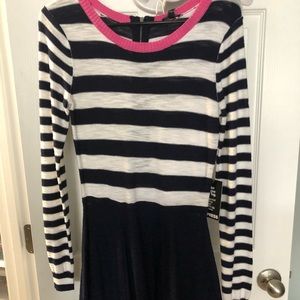 Striped sweater dress